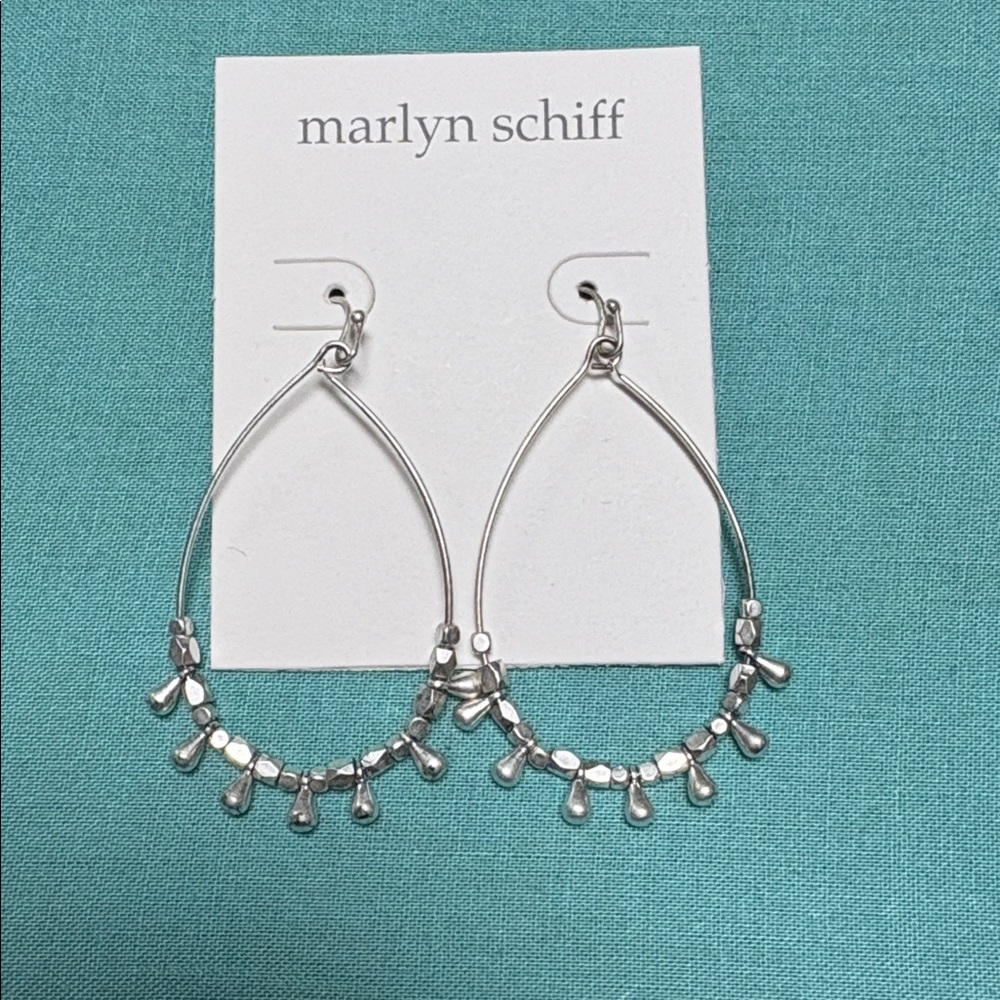 Marilyn Schiff Silver Teardrop Earrings